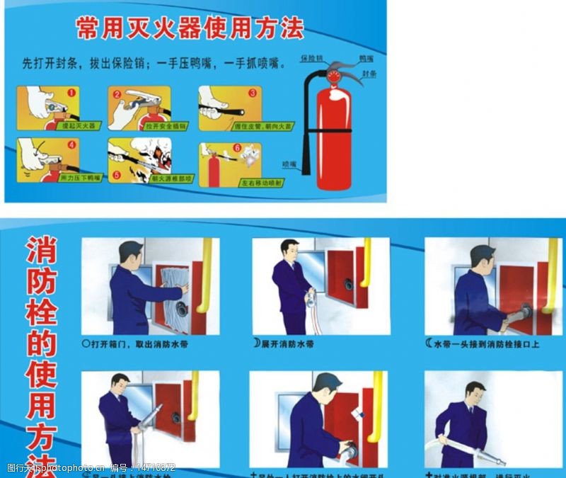 常用滅火器圖片素材